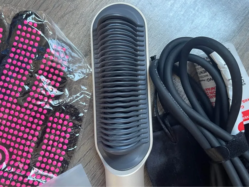 Tymo Hair Straightener Brush Curler image indicator(2)