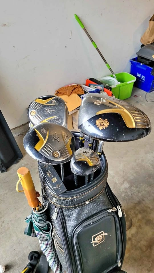 Complete Golf Club Set with Cart Bag & Headcovers