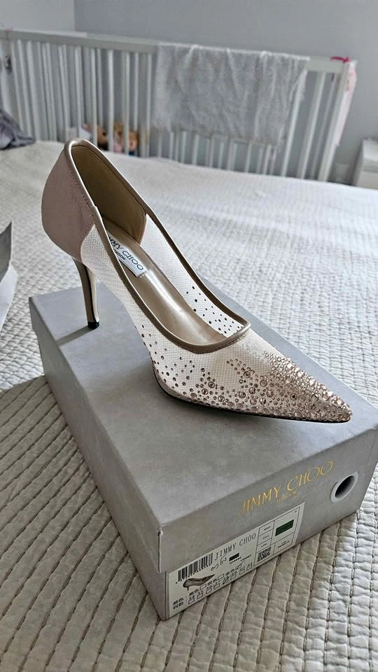Jimmy Choo Romy 85 Mesh Pumps Size 38