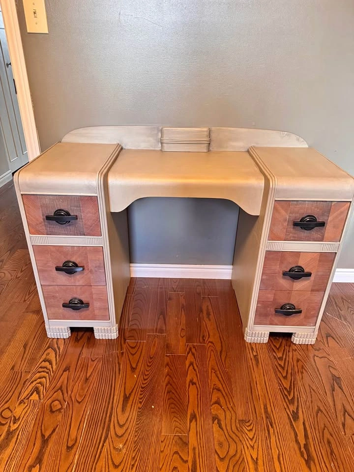 Art Deco Waterfall Vanity Desk