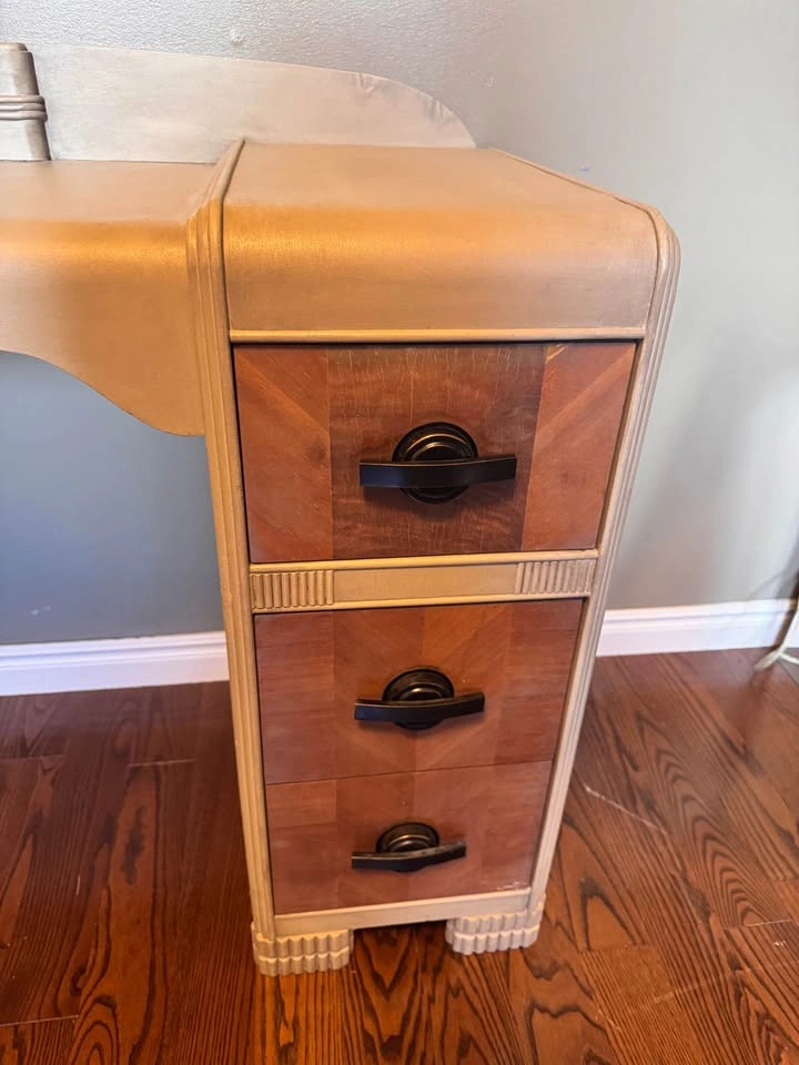Art Deco Waterfall Vanity Desk - photo 3