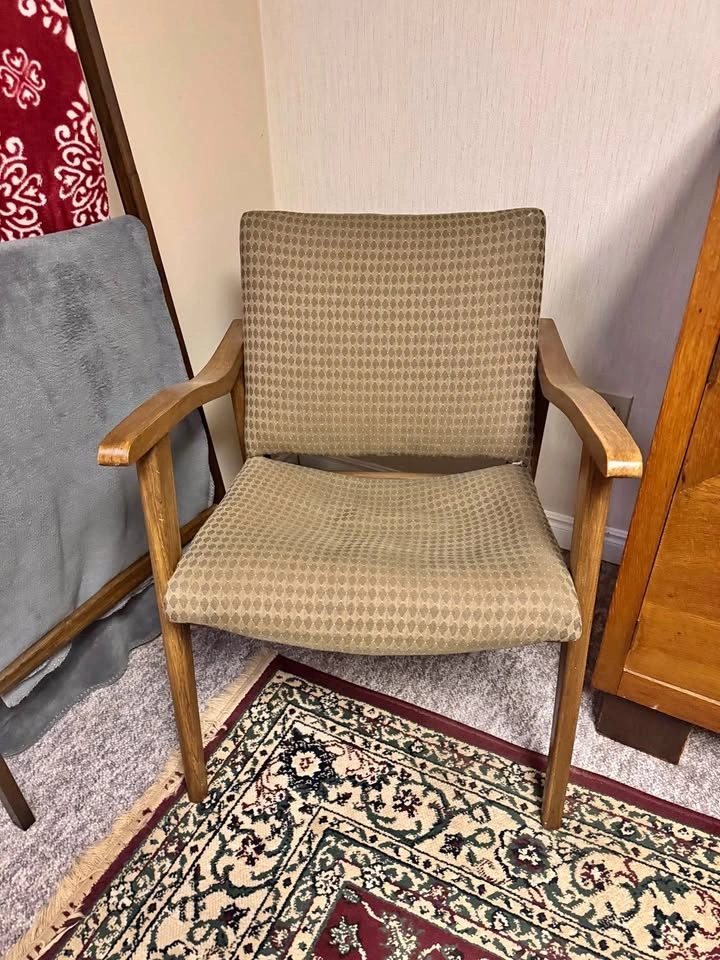 Mid-Century Modern Wood Armchair