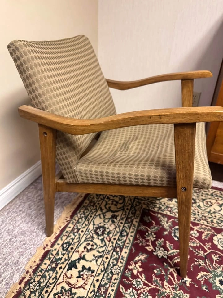 Mid-Century Modern Wood Armchair - photo 2