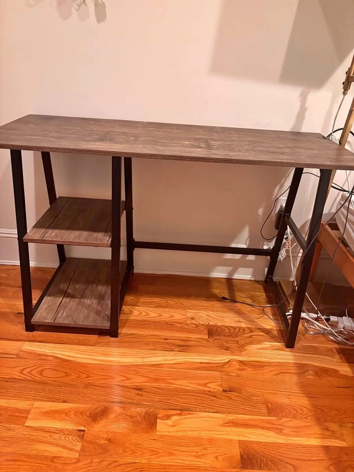 Desk with Shelves