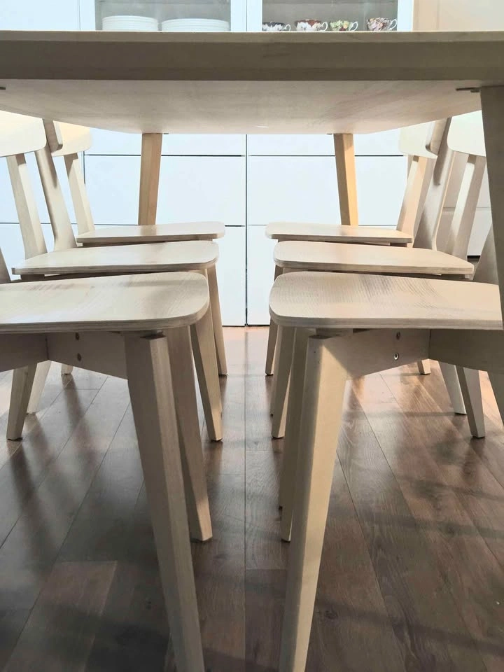 IKEA Long Lisabo Dining Table & 6 Matching Chairs Set - photo 5