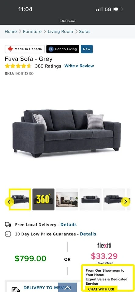 3 Seat Sofa - photo 3