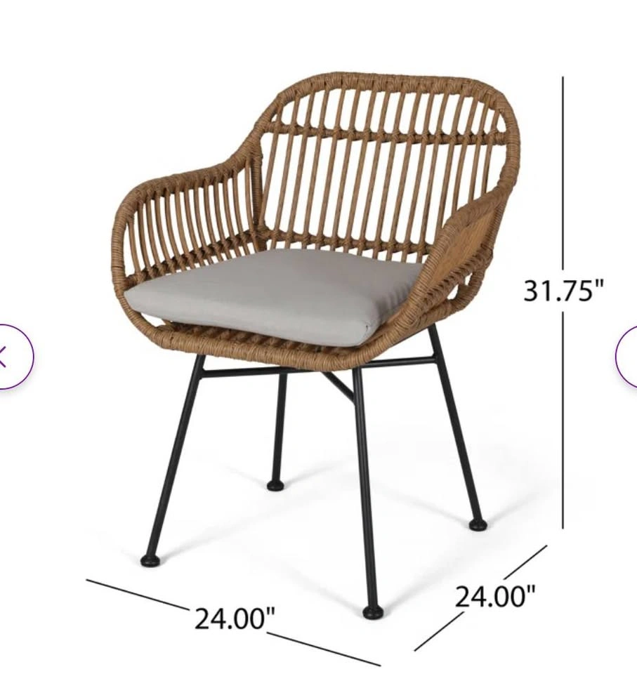 Aaron outdoor woven patio chair - photo 3