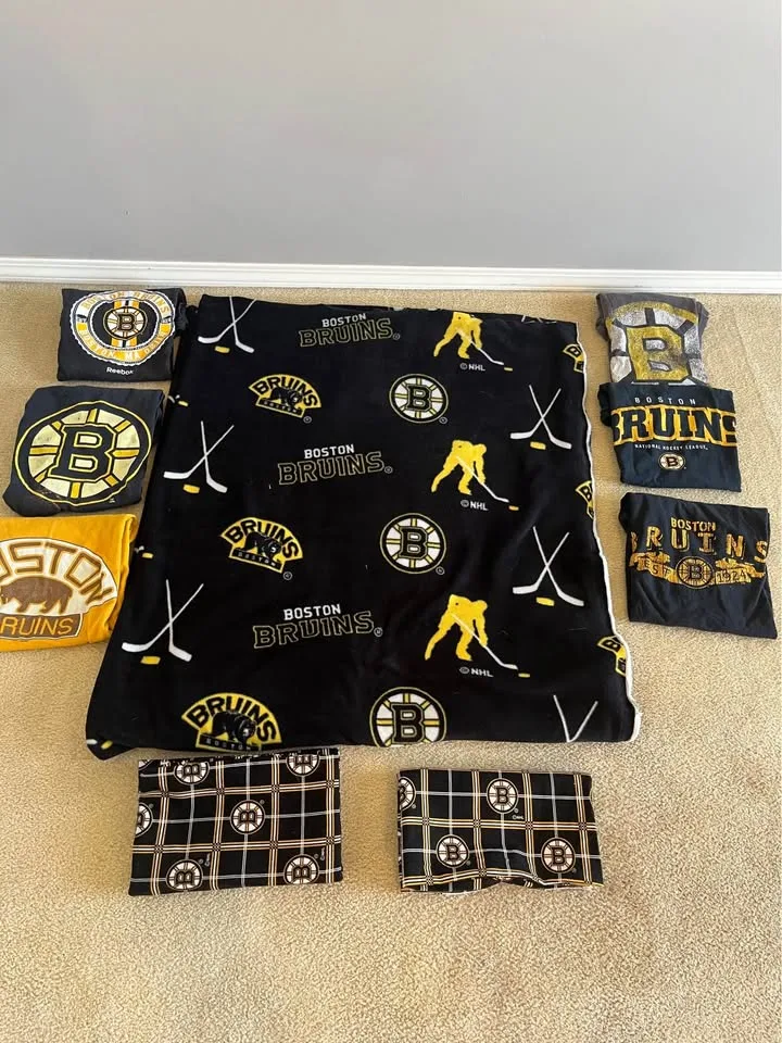 Boston Bruins Blanket Starter Materials/Fabric/T-Shirt image indicator(7)