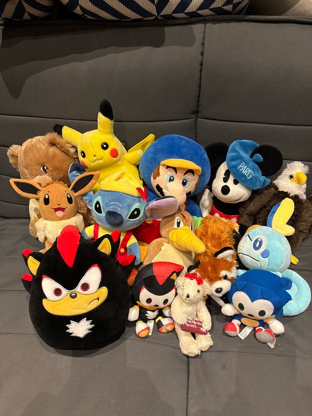 Assorted Plush Character Toy Collection