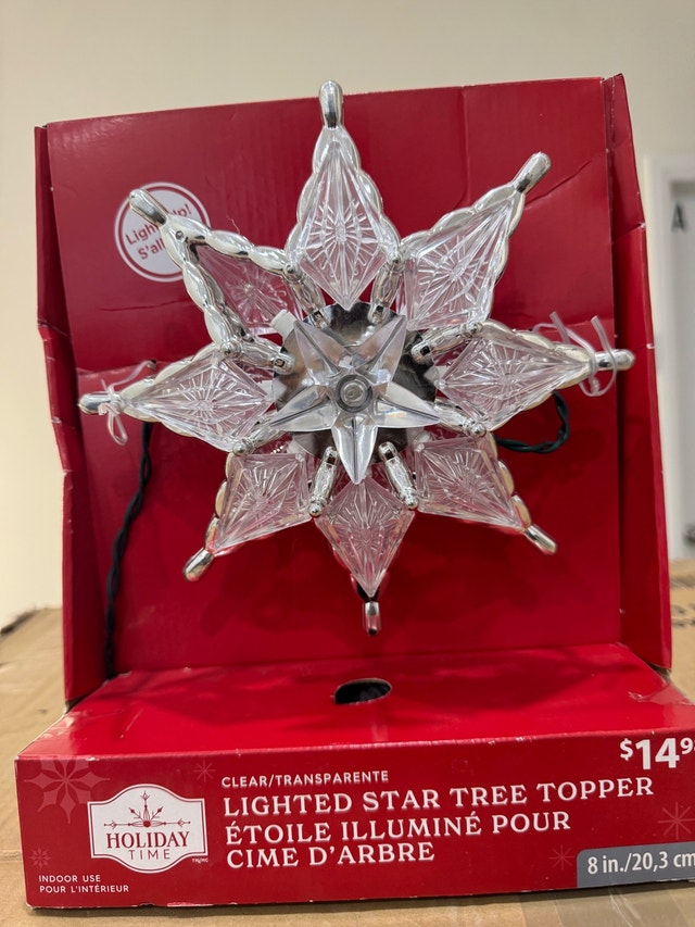 Holiday Time Lighted Star Tree Topper - photo 2