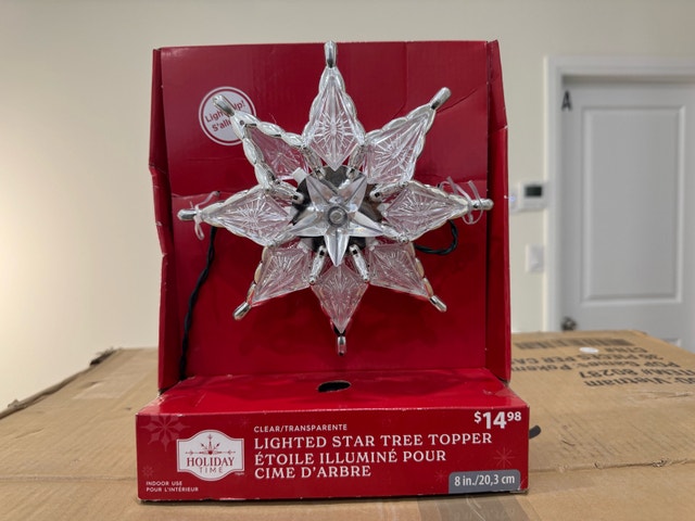 Holiday Time Lighted Star Tree Topper - photo 3