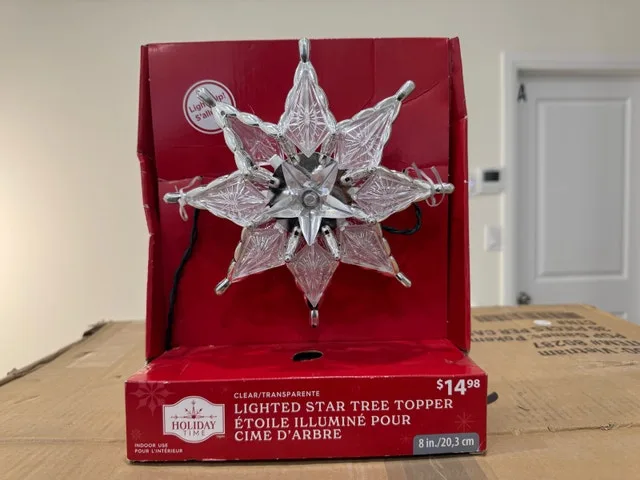 Holiday Time Lighted Star Tree Topper - photo 3