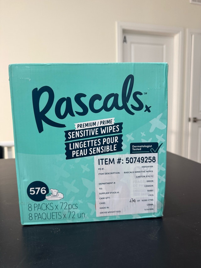 Rascals Sensitive Wipes 576 Count - photo 2