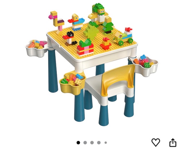 Kids Activity Building Block Table - photo 2