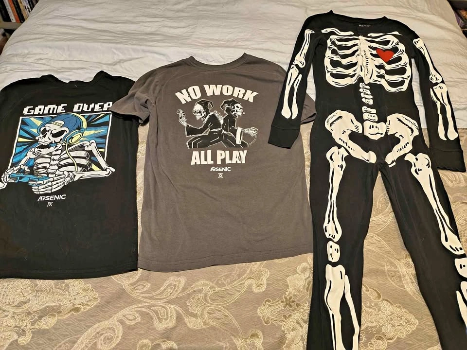 Skeleton Graphic T-Shirts and PJS