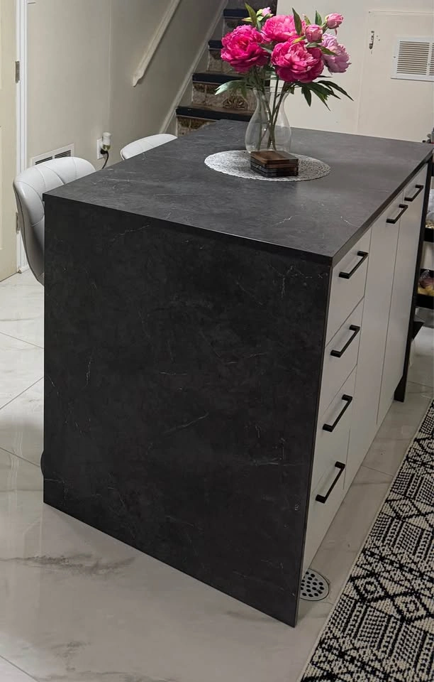 South Shore Myro Kitchen Island + 2 Bar Stools - photo 2