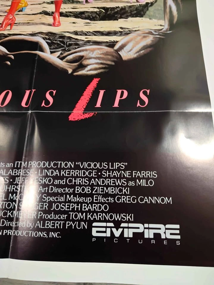 Vintage Rare 1987 Vicious Lips Horror Theater Promo Poster - photo 5