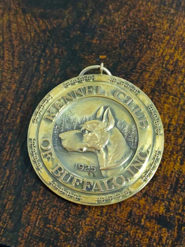 Antique/Vintage 20's - 40's Brass Medals x3 - photo 2