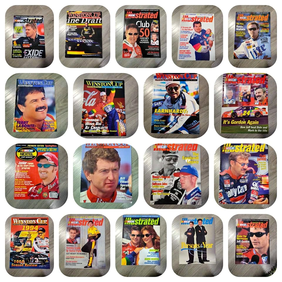 Vintage 90's Nascar Magazines x20