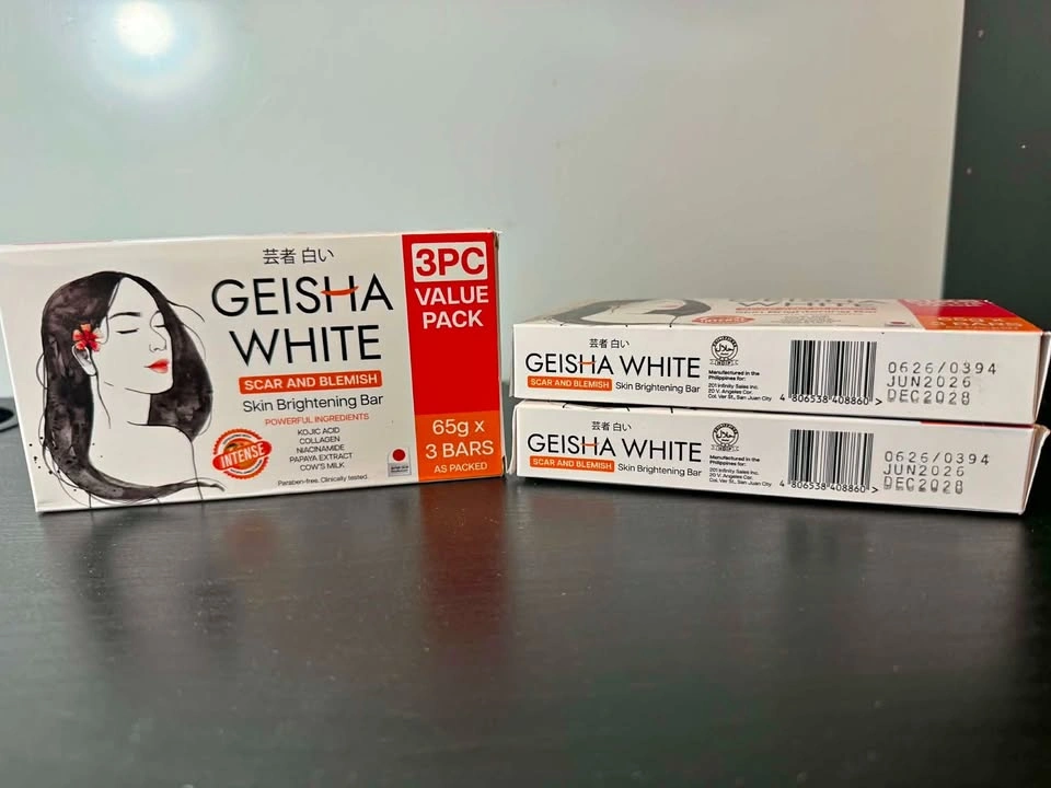 geisha white soaps