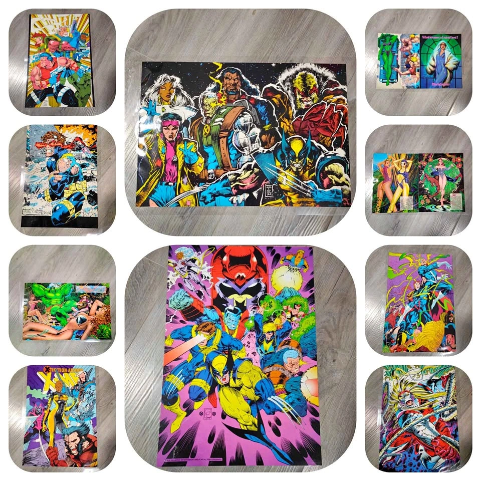 Vintage 1990-91 X-Men Limited Edition Posters x20
