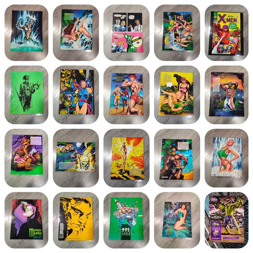 Vintage 1990-91 X-Men Limited Edition Posters x20 - photo 3
