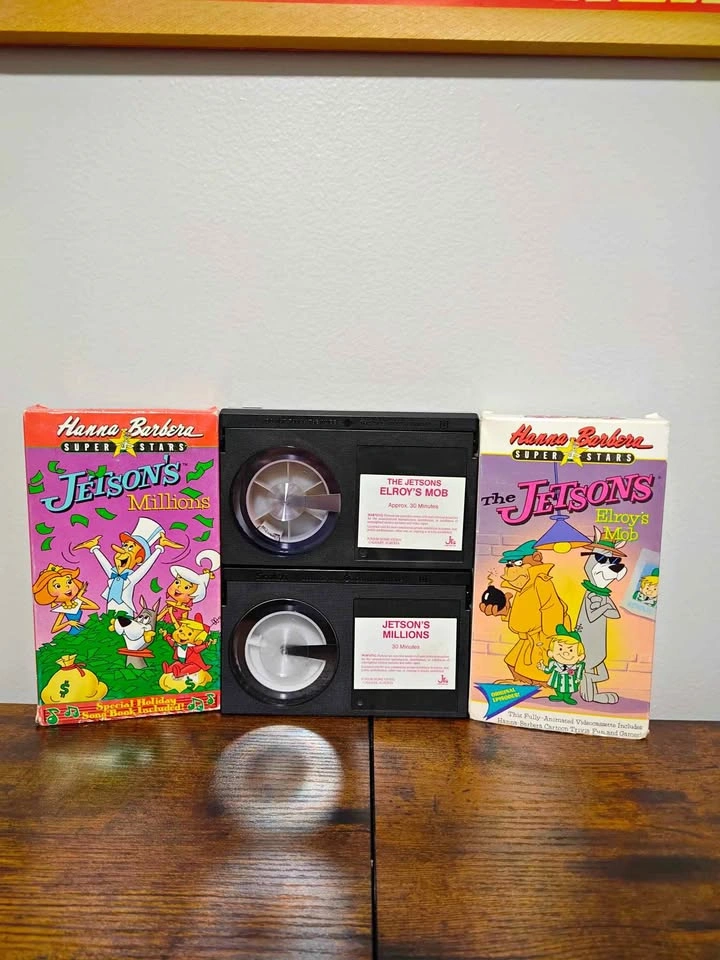 Vintage 80's - 90's The Jetsons Betamax Tapes x2