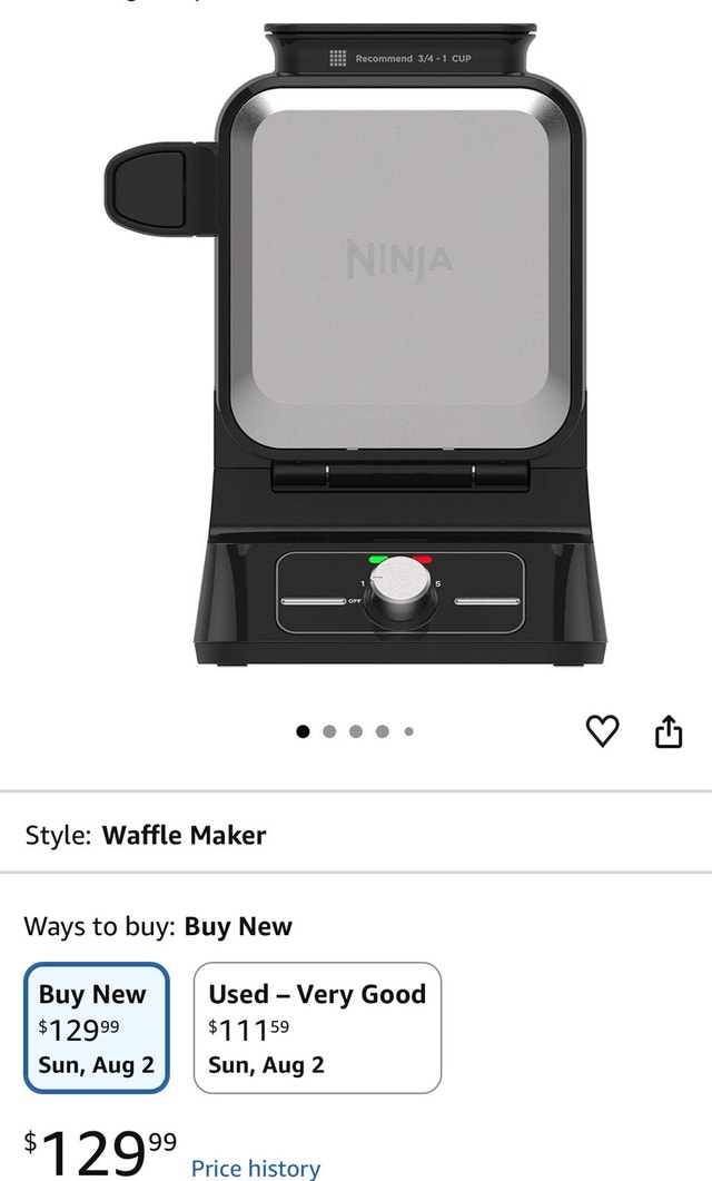 Ninja Belgian Waffle Maker - photo 3