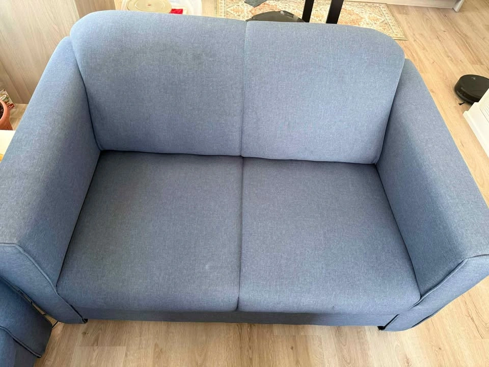 Blue Fabric Loveseat - photo 2