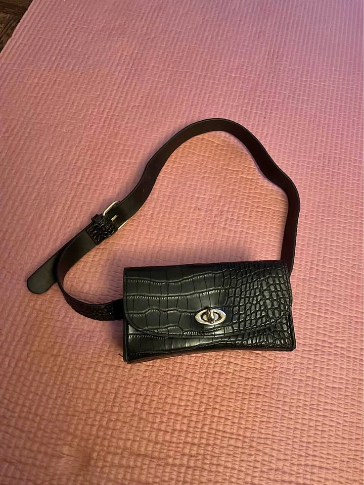 faux leather fanny bag