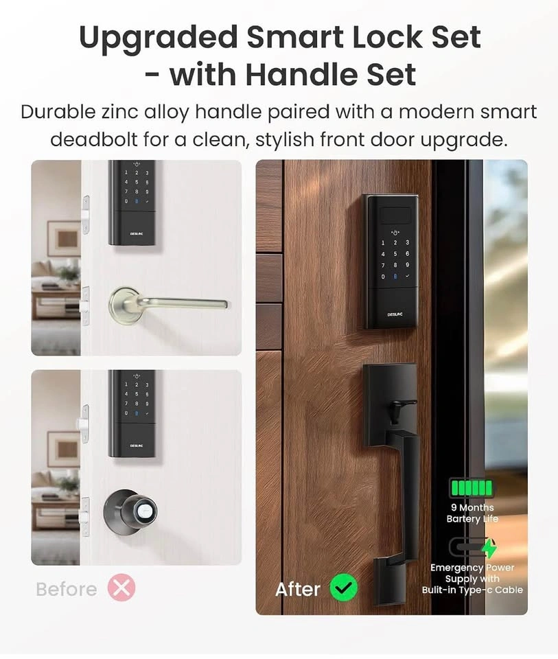 DESLOC K140 Plus Palm Vein Recognition Smart Door Lock - photo 4