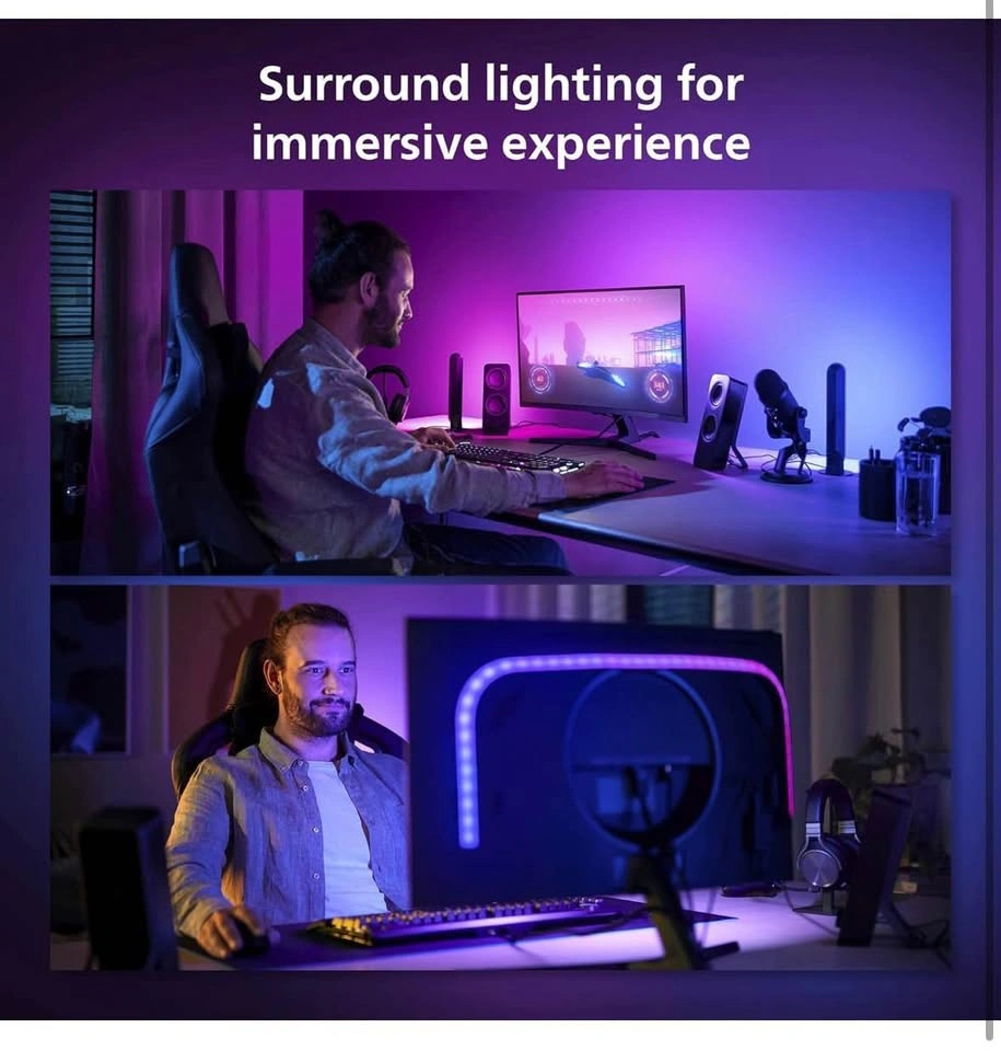 Philips Hue Play Gradient Lightstrip for 32-34" PC Monitor - photo 5