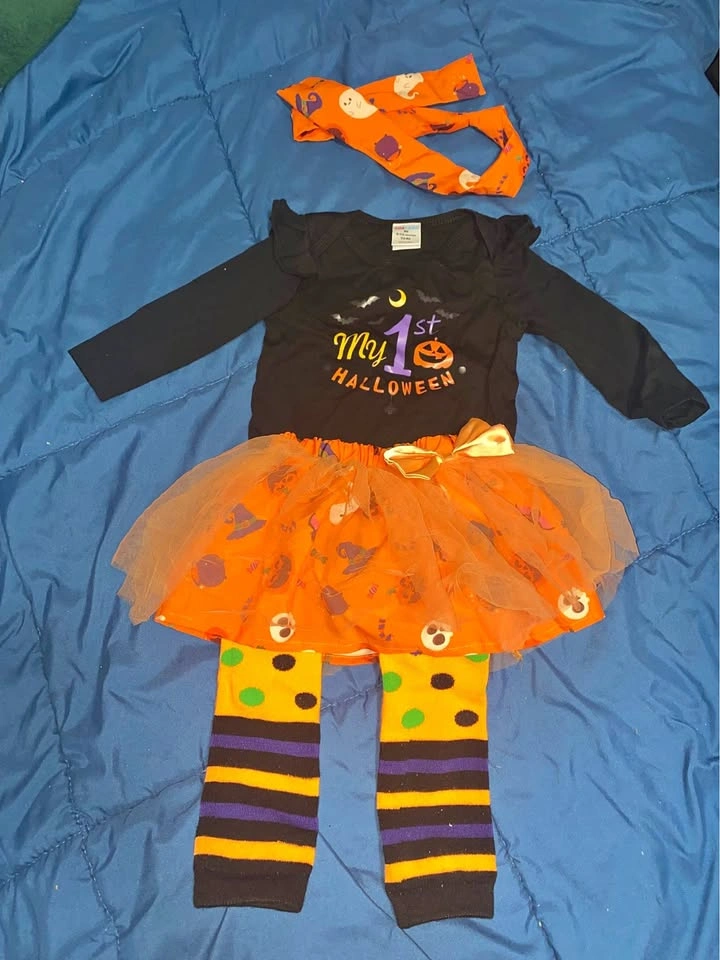 Baby girl first Halloween outfit