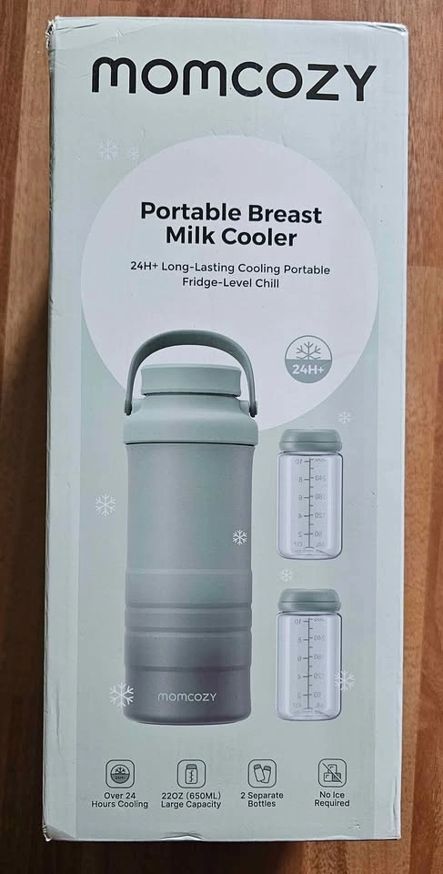 Brand New Momcozy 22oz Portable Breast Milk Cooler, Green - photo 5