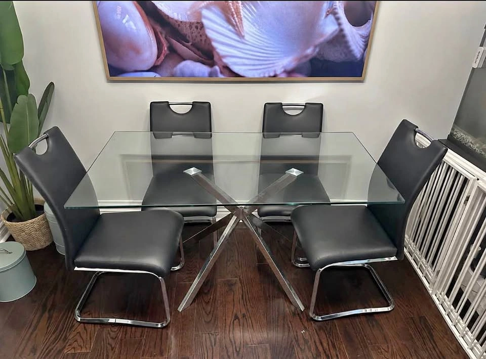 Dining table and chairs