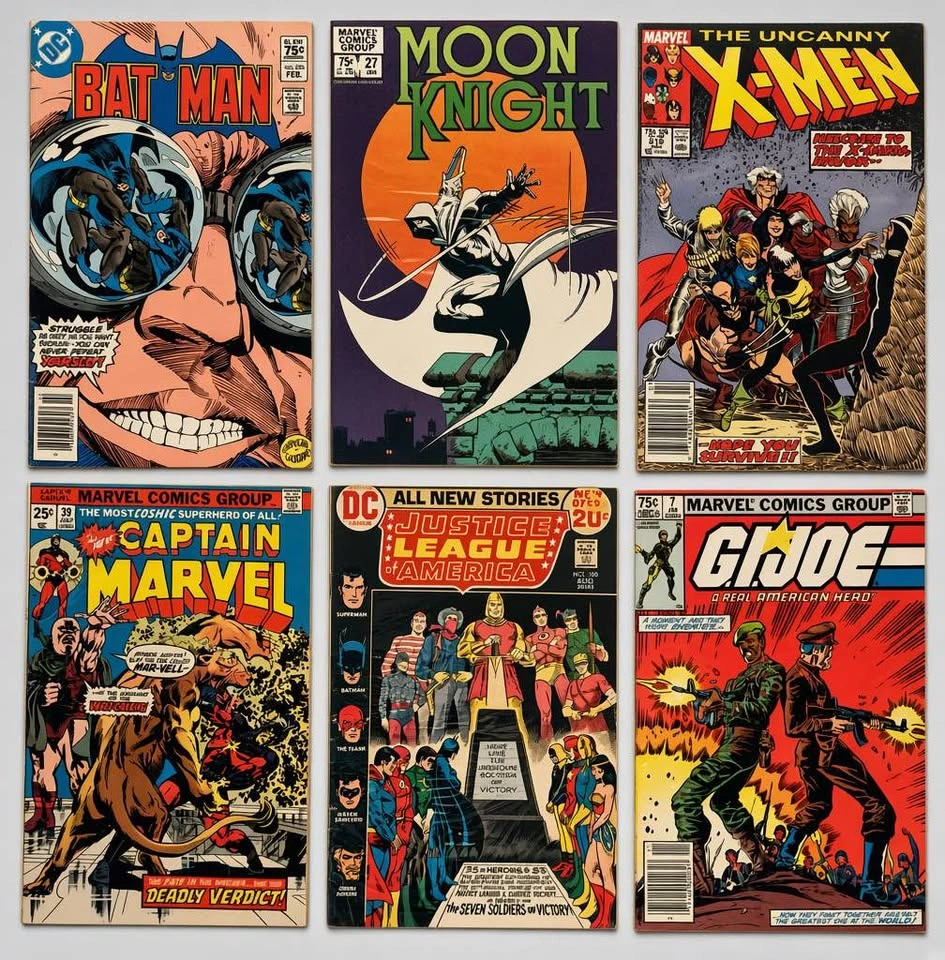 35 Comic Book Collection Lot – Batman X-Men Moon Knight - photo 2