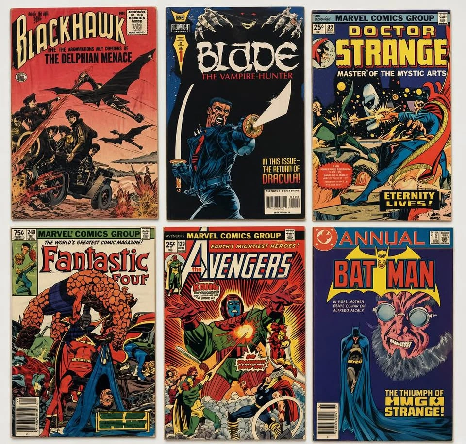 35 Comic Book Collection Lot – Batman X-Men Moon Knight - photo 3