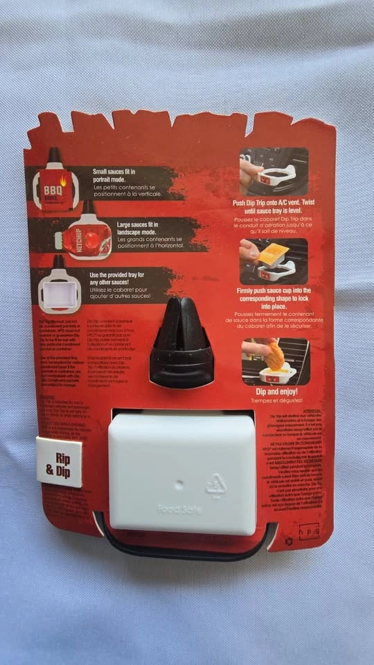 Dip Trip Car Vent Sauce Holder + Dubai Chocolate Bar Silicone Mo - photo 3