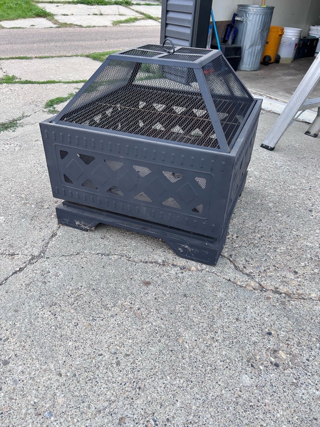 Square Steel Fire Pit - photo 2