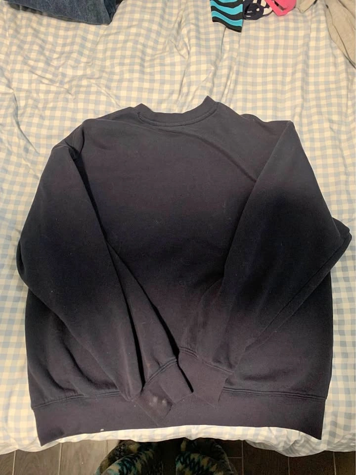 Navy crew neck