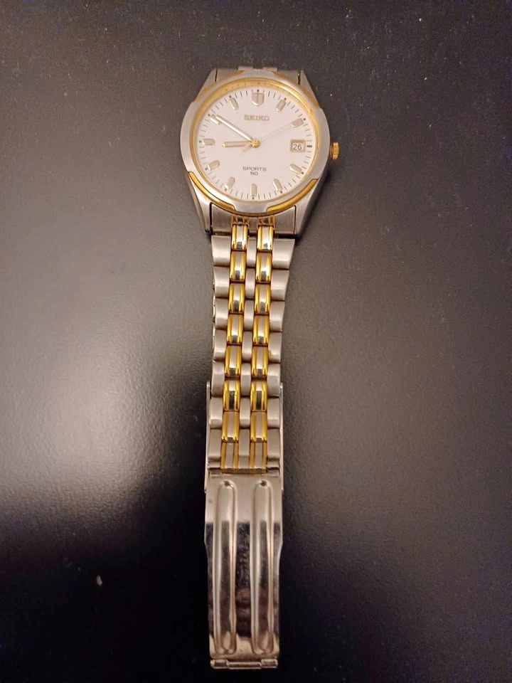 Vintage Seiko Sports 50 Men’s Gold Tone Quartz