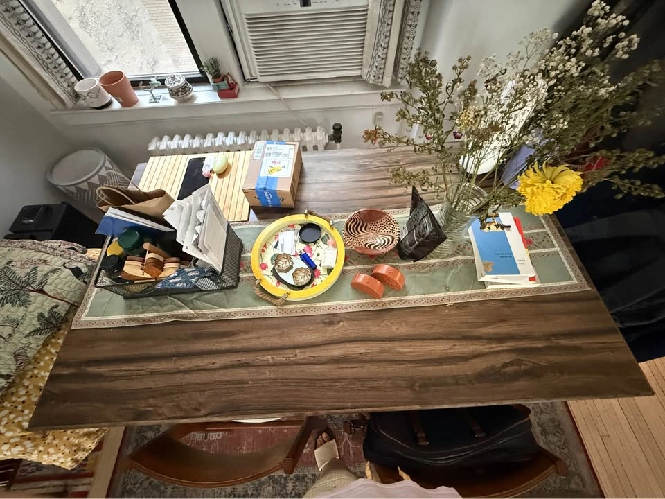 Solid Wood Base Dining Table - photo 2