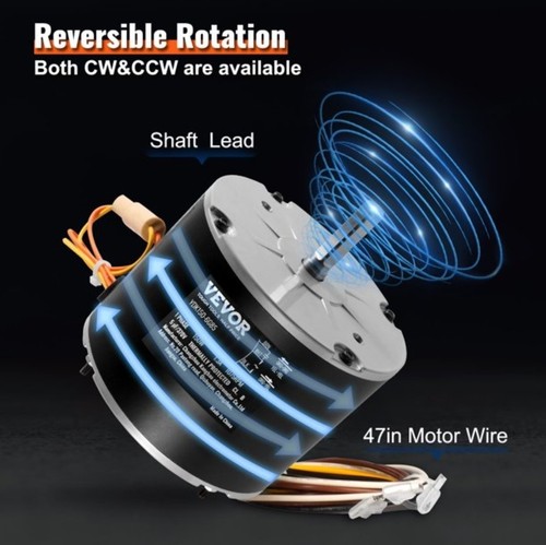 VEVOR AC Condenser Fan Motor 1/4 HP 1100 RPM 208-230V - photo 4