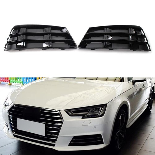 Front Bumper Fog Light Grille Trim Pair for Audi A4 B9