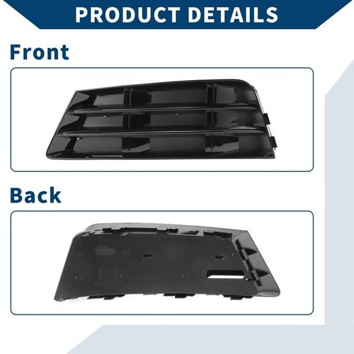 Front Bumper Fog Light Grille Trim Pair for Audi A4 B9 - photo 4