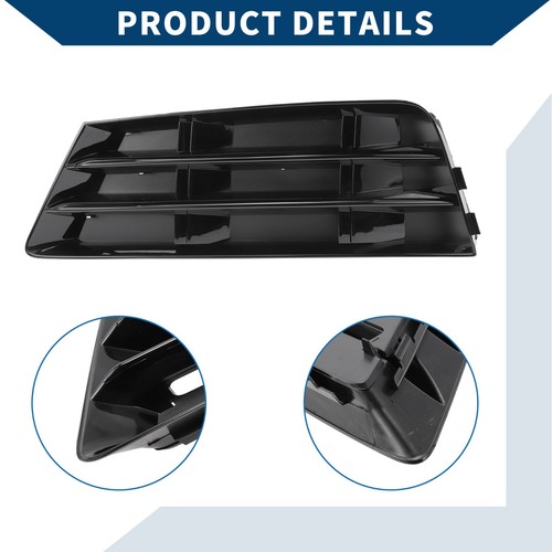 Front Bumper Fog Light Grille Trim Pair for Audi A4 B9 - photo 5