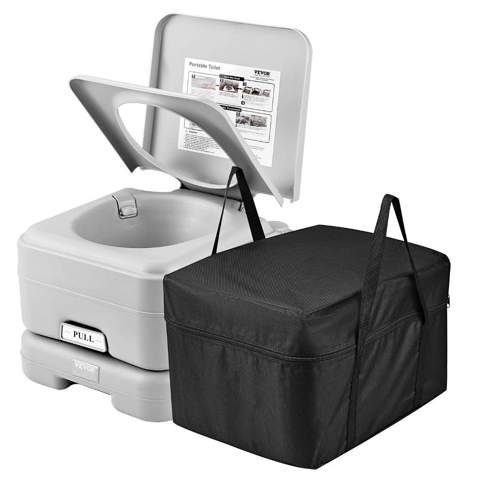 VEVOR Air Pump 10L Portable Toilet with 3.2 Gal Waste Tank