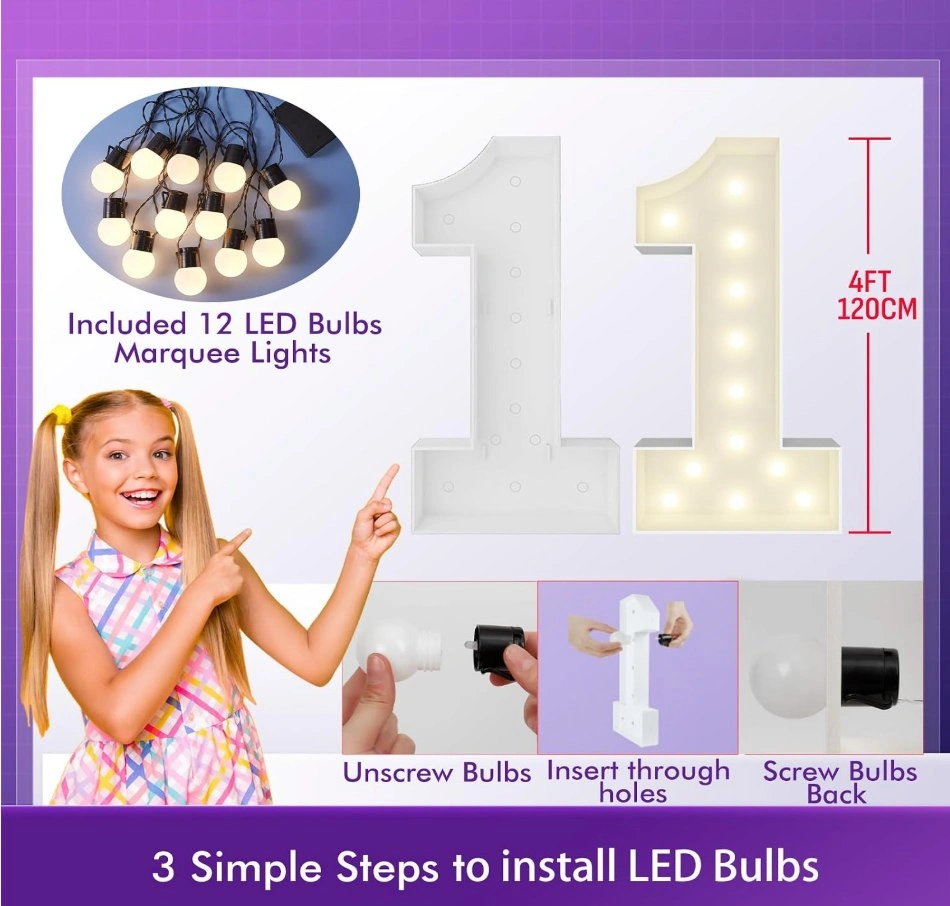 Brand New | 4FT Marquee Light Up Letter Y - photo 2