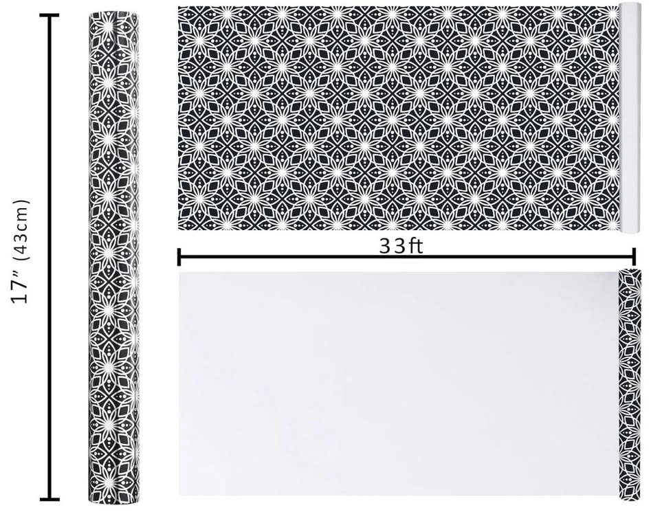 LaRibbons Reversible Foil Wrapping Paper - 17 in x 33 Feet - photo 4