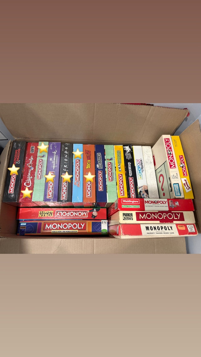 Monopoly board game collection
